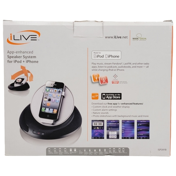 iLive Speaker System for iPod + iPhone - 3D Rotating Dock - Picture 10 of 13